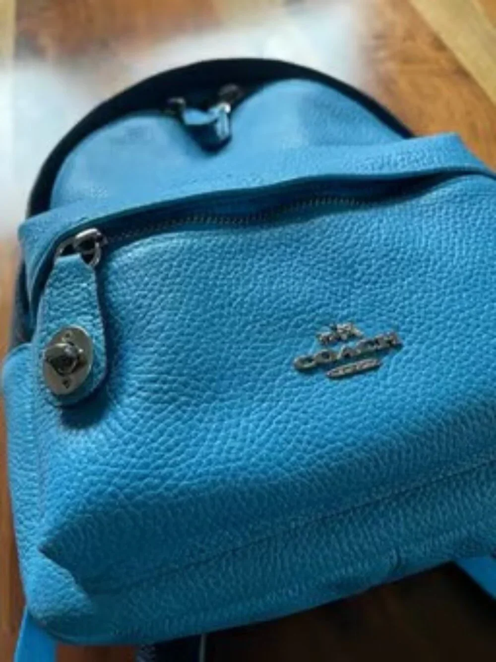 Coach Mini Campus Backpack Azure Navy